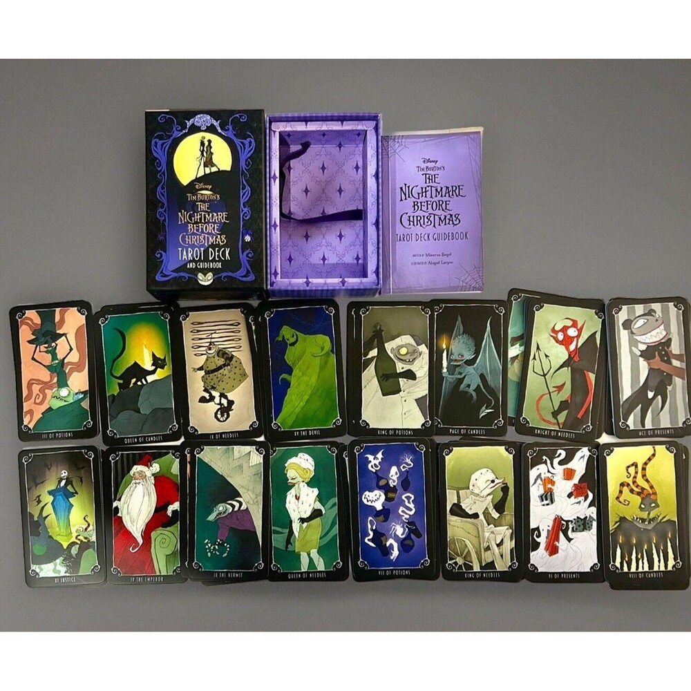 Tim Burton’s Nightmare Before Christmas Disneyland Haunted Evening Tarot Deck